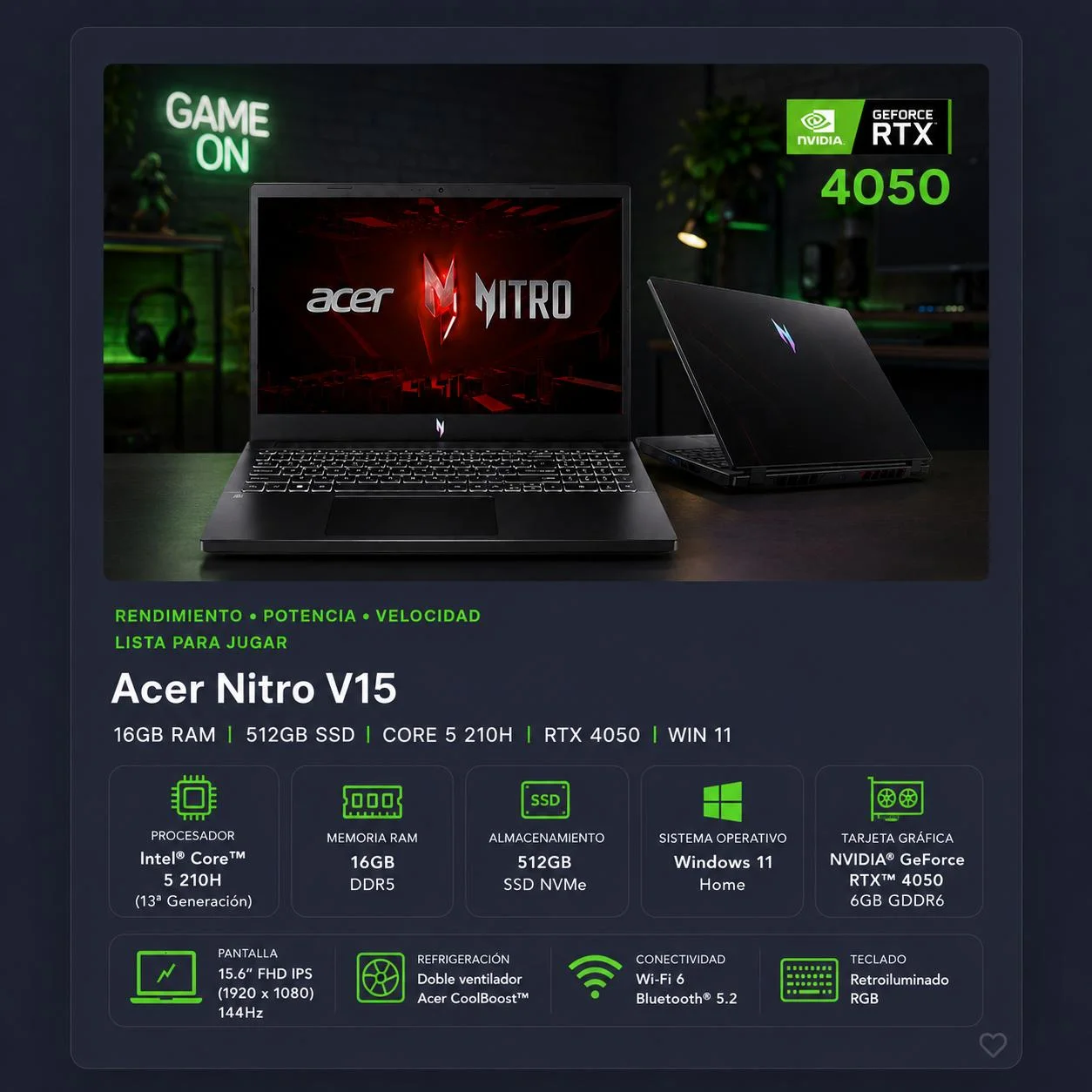 Acer Nitro V15 (512GB)